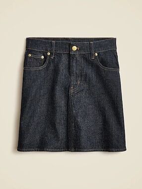 J Crew Dark Denim Mini Skirt